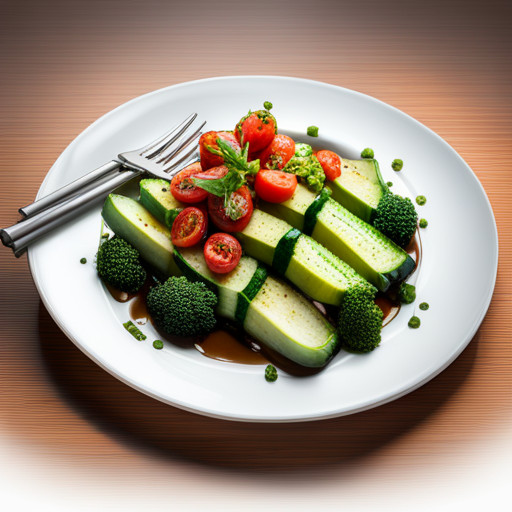 A delicious dish of Broccoli and zucchini 92849